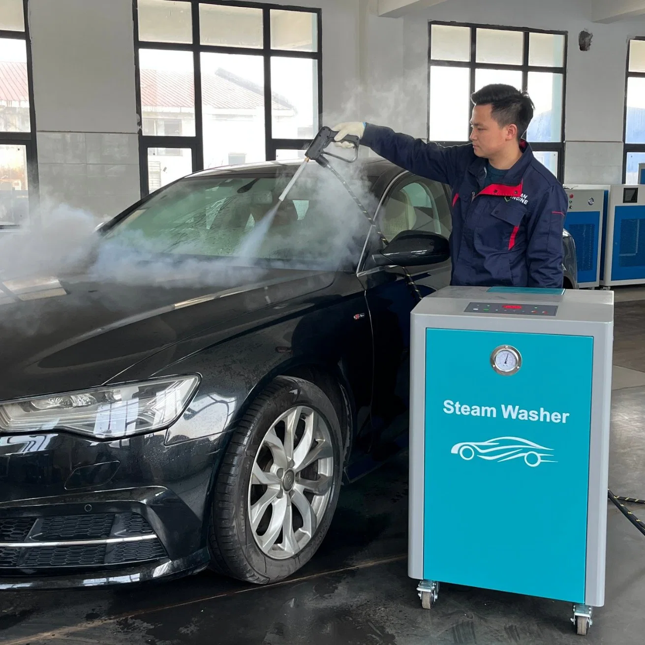 Portable voiture intérieur et le corps nettoyeur à vapeur de la rondelle de voiture