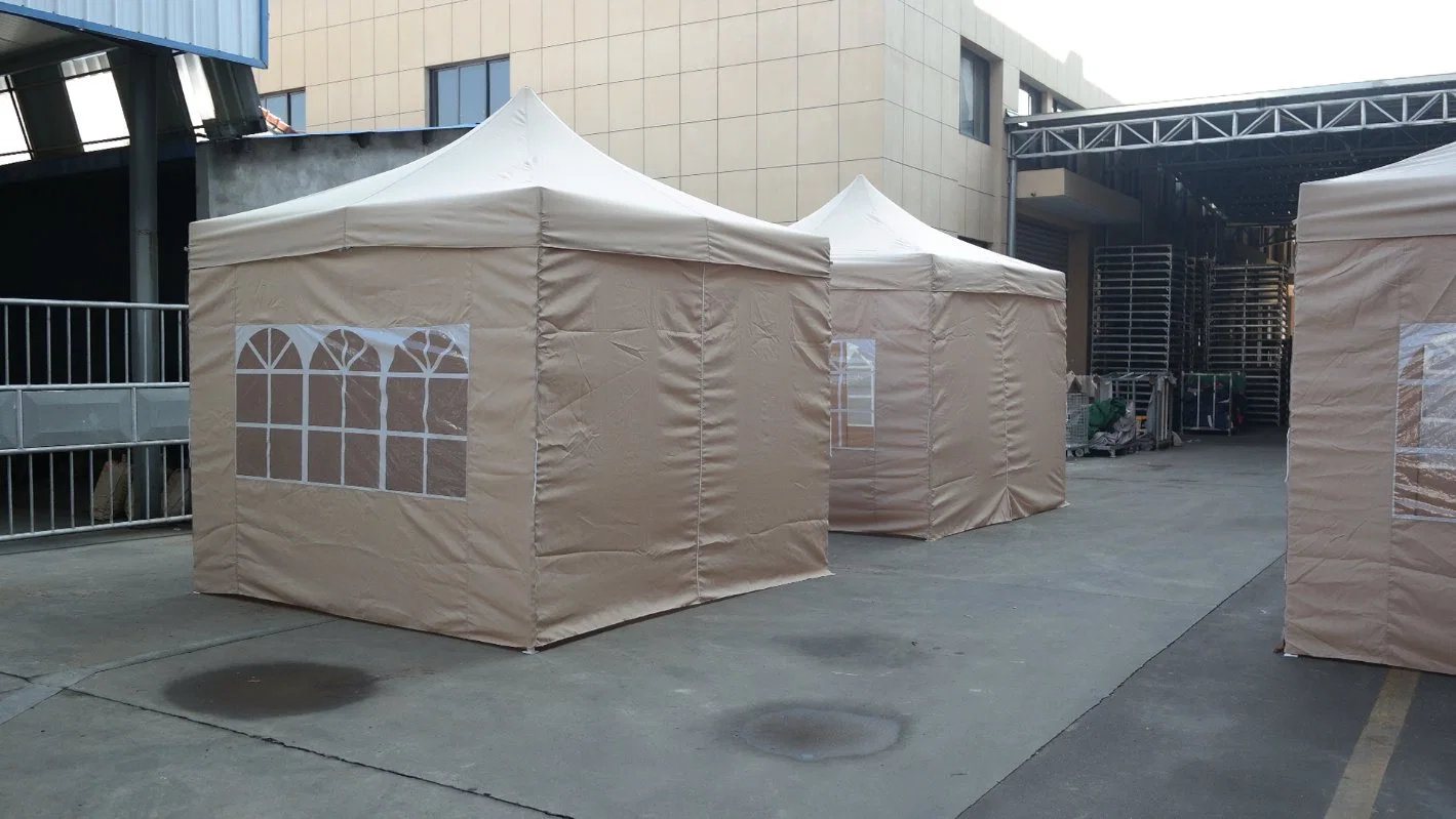 3X3m Fantastic Folding Canopy Tent with Best Price Beige Roof Cover