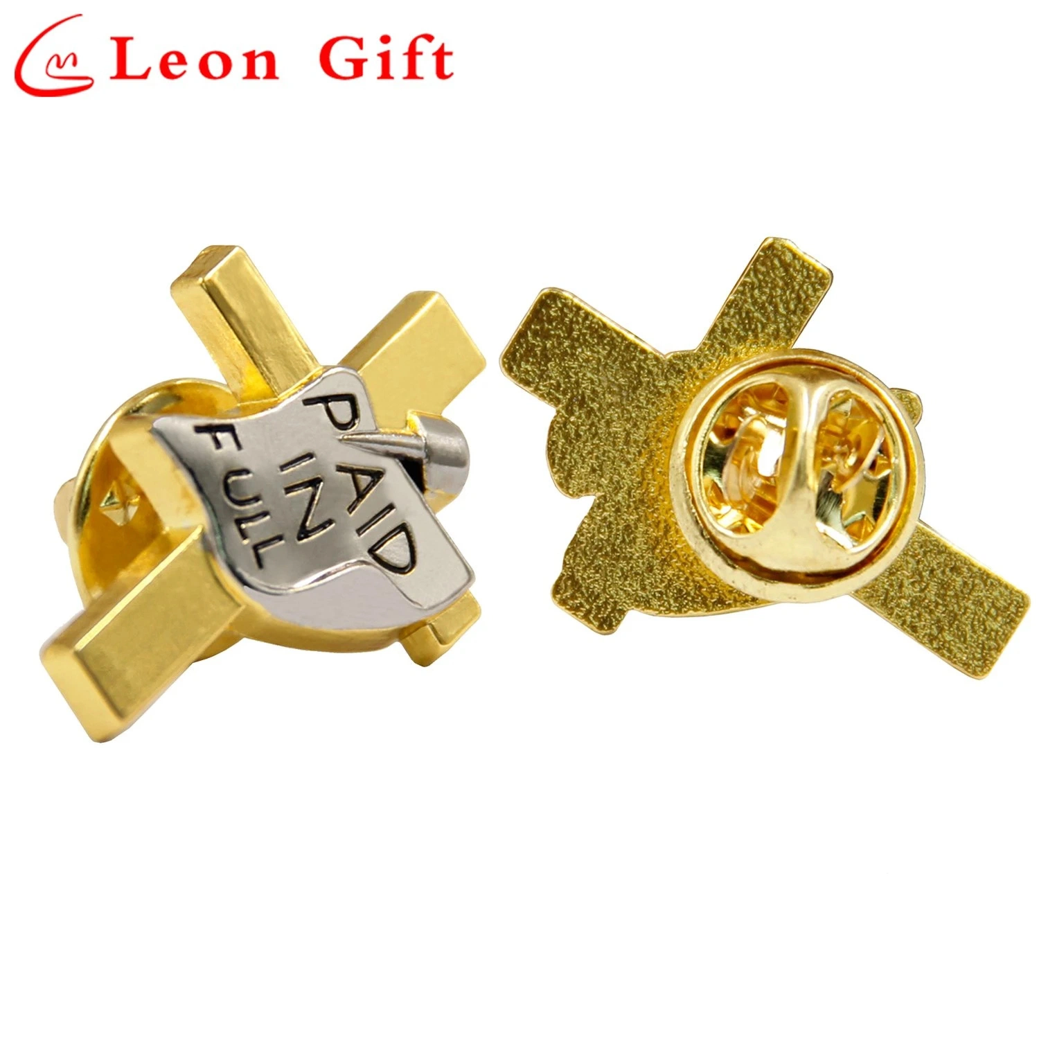 Benutzerdefinierte Sorority Cross Münze Bulk Schmetterling NFL Poppy Gold Stick Pin Metall Revers Pin Abzeichen Custom Metall Brosche Emaille Abzeichen Ansteckstift