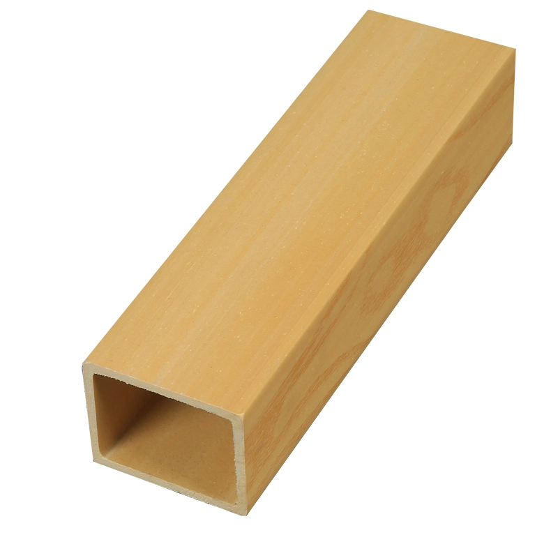 WPC/Wood Plastic Composite Fireproof Natural Timber Tube Exterior/Interior Decorative Material 25*25mm