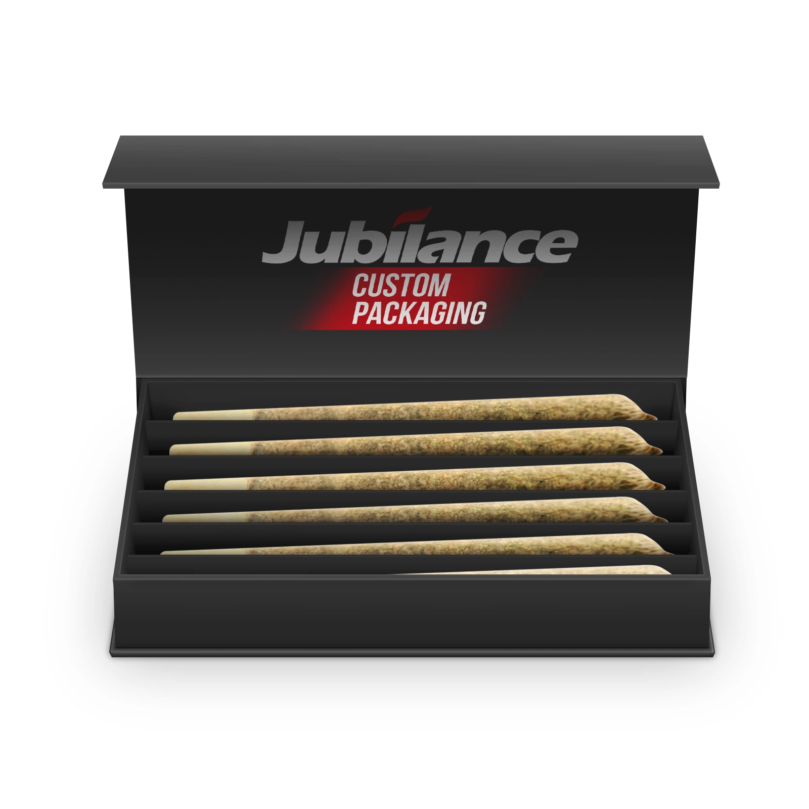 Jubilance Disposable Vape Thick Oil Pre-Rolls 5 Pack 510 Custom Packaging Box