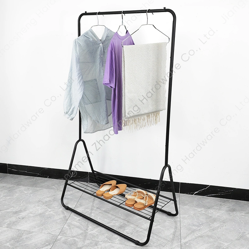 Floor Standing Coat Rack Metal Garment Rail Clothing Display Hanger Stands Clothes Rack