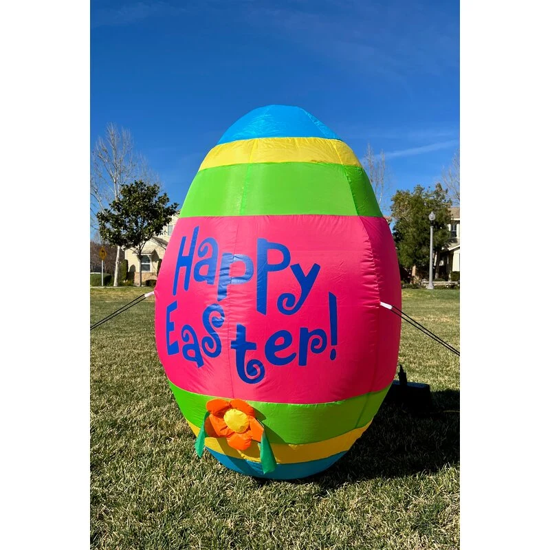 Festival Decoration Giant Easter Egg Inflatable with LED Light