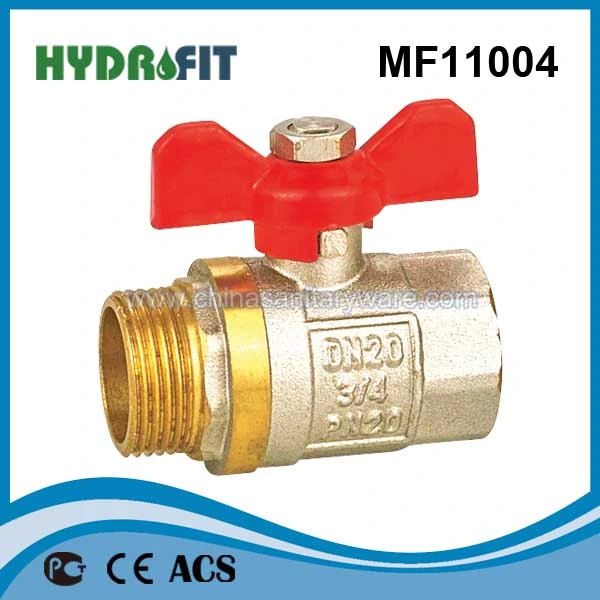 Nickel Plated Hot Sale Brass Ball Valve (MF11008)