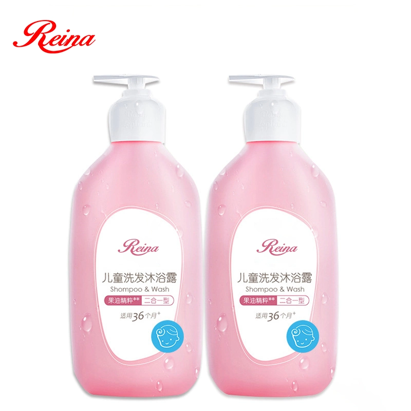 Los niños de alta calidad&amp;Body wash Gel champú 2 en 1 espumas