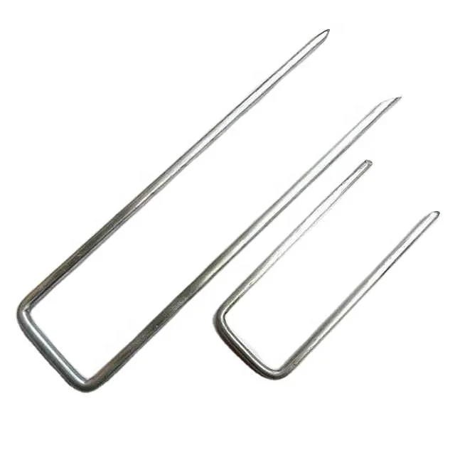 6" Length Garden Ground SOD Staples with U Pegs U Shape Pins U Stakes