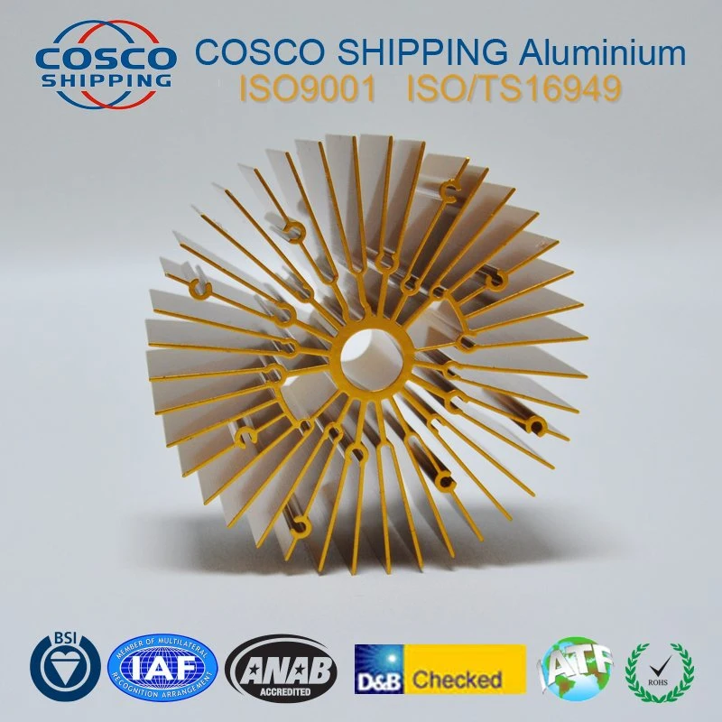 Cosco High quality/High cost performance  Customized Die Casting Aluminium Profiles Extruded Heat Sink