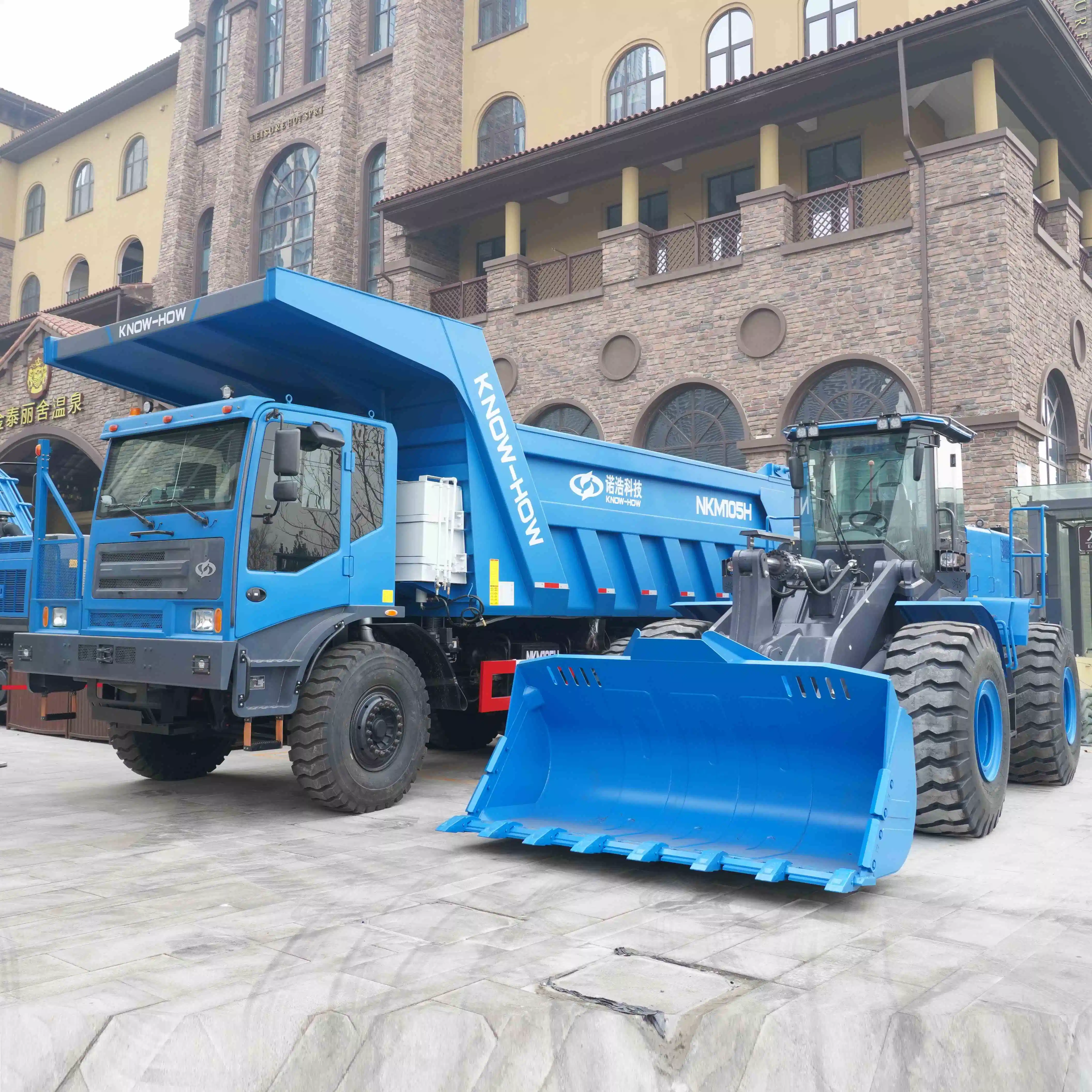 Nze65f Know-How 6.5t Heavy-Duty Electric Loader, Permanent Magnet Synchronous Motor Driven with High Power and Torque, Safe and Reliable Electric Wheel Loader