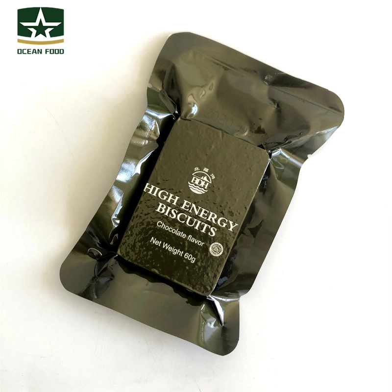 Galletas Civil instantánea militar 60g*180 sabor chocolate barras de alta energía