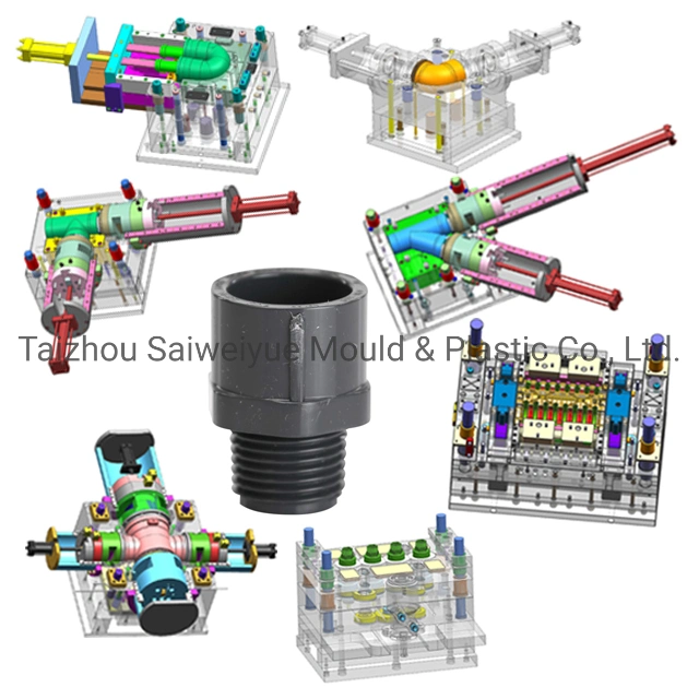 Conexión de tubo de plástico molde de inyección moldeo de tubería PVC roscado hembra Acoplamientos molde