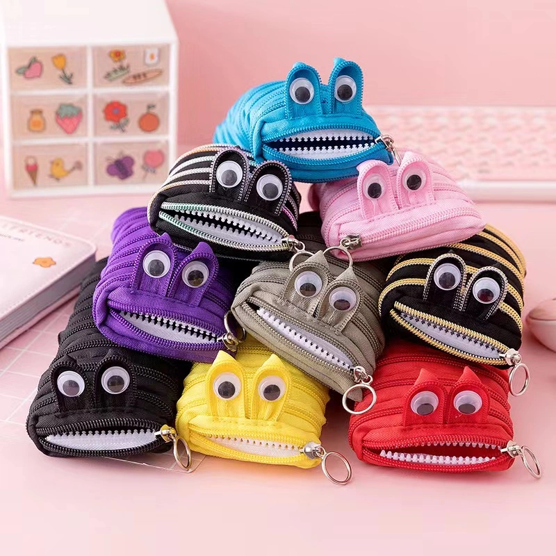 Ruunjoy Großhandel/Lieferant Cute Caterpillar Monster Zipper Bleistifttaschen Case Student Große Kapazität Kinder Bleistifttasche Schreibwaren Box