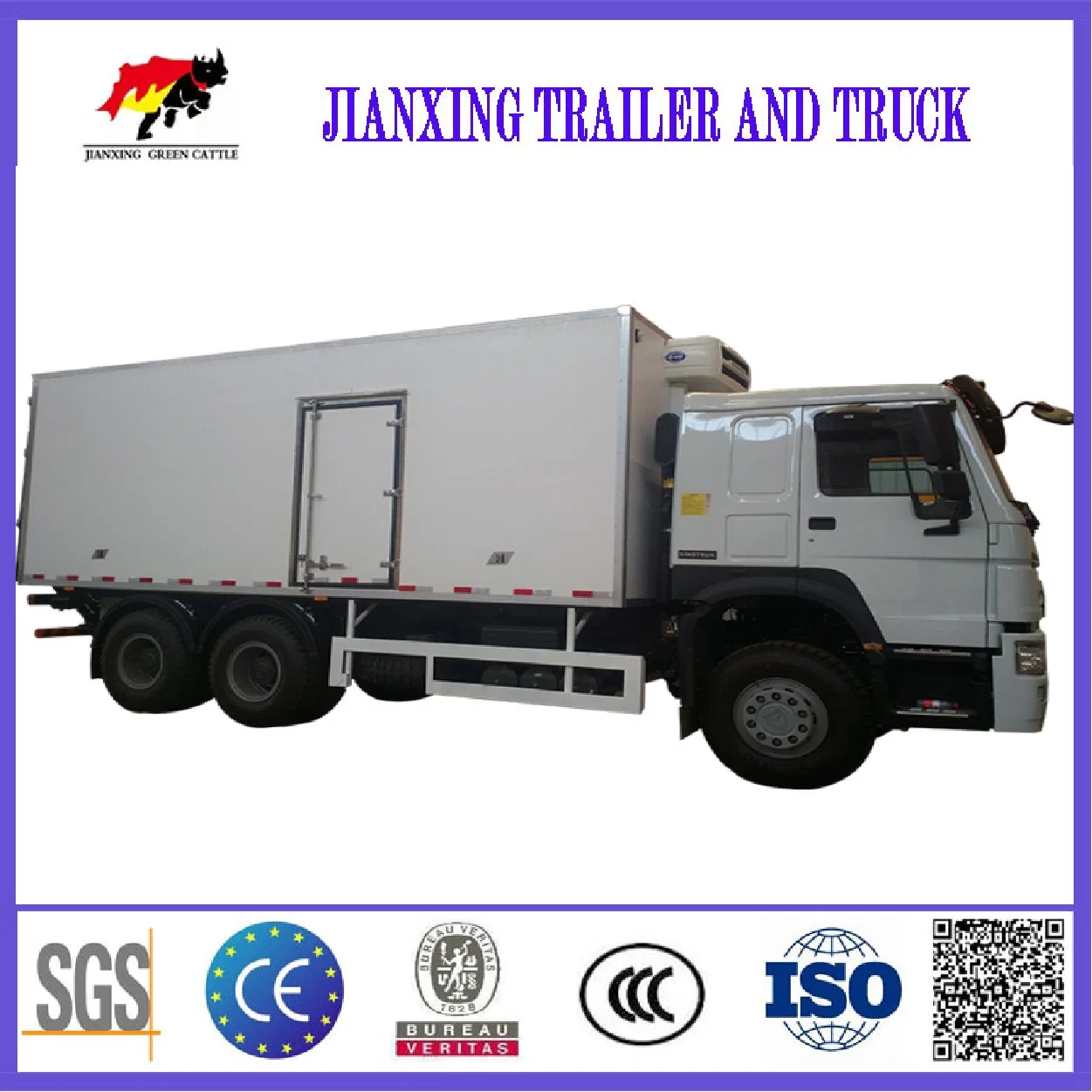 Sinotruk HOWO 6X4 pesados caminhões refrigerados Freezer caminhão para transporte de marisco