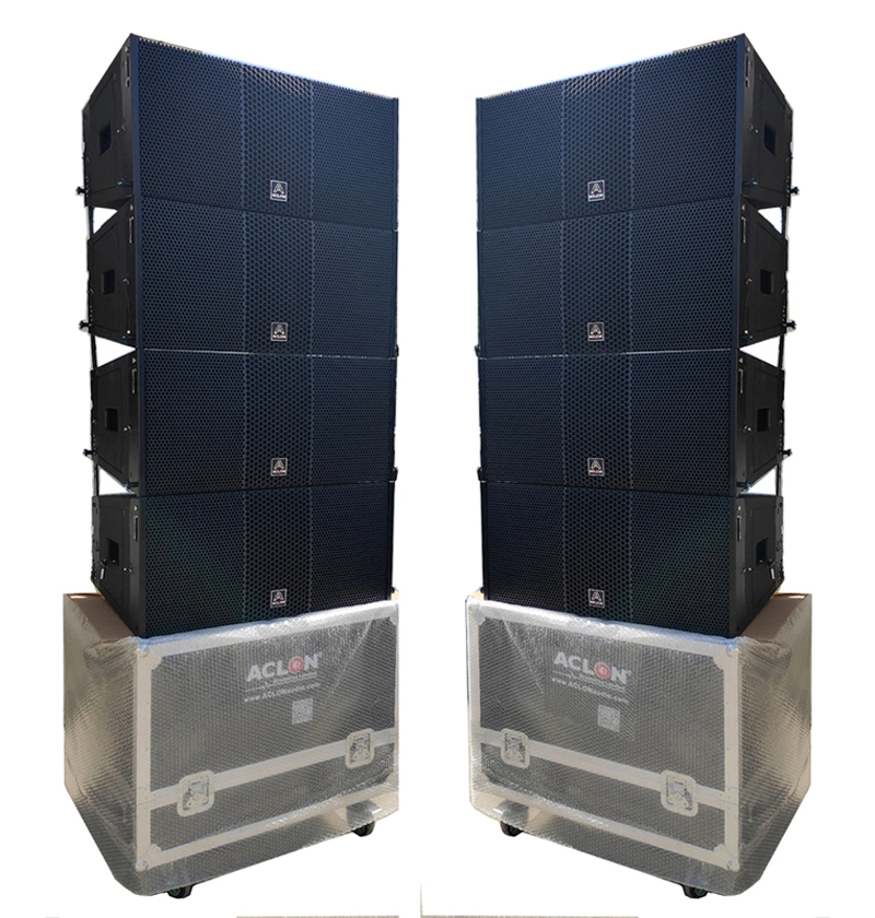 Aclon Audio Double 8 Zoll Compact Active Line Array System Für den Kirchentagung Saal