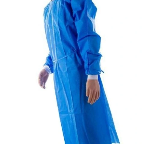 Siny Surgical Supplies Materials Protective Sterile PP PE Coated Isolation Gown