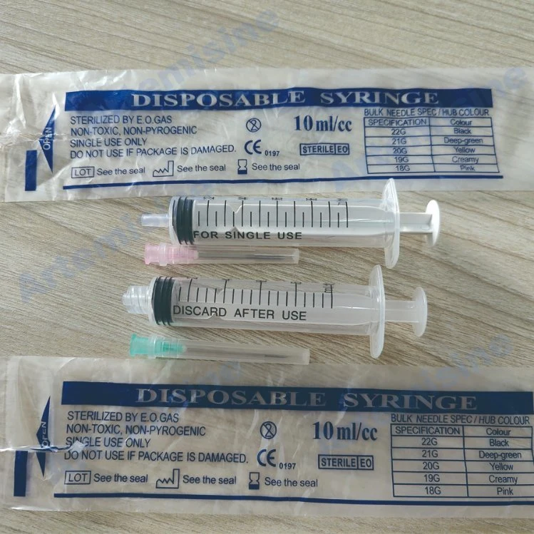 Disposable 3ml Syringe for Injections with Needle