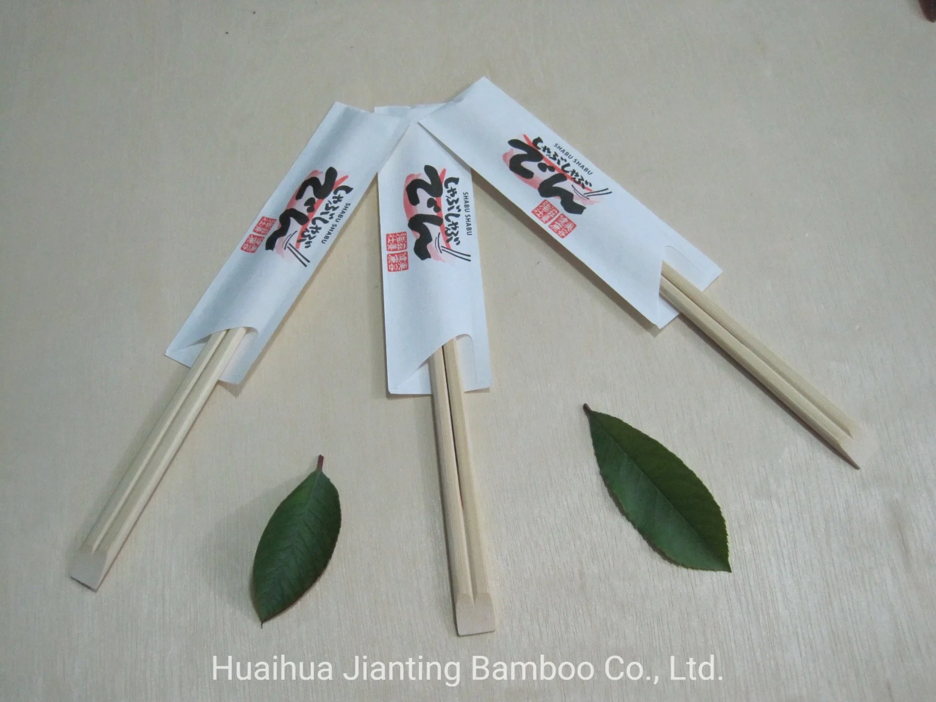 Pauzinhos descartáveis de bambu natural personalizado gêmeos Pauzinhos Bambu