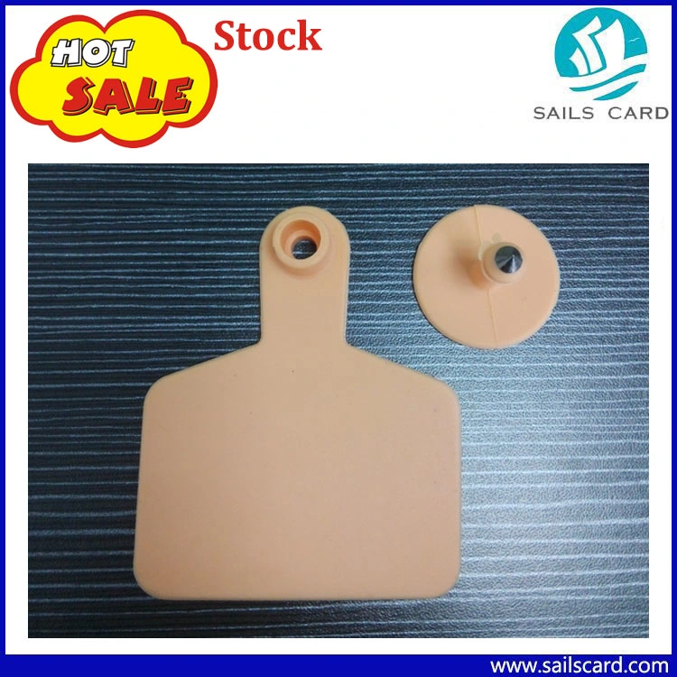 75*60mm Yellow with Number Printed Cattle Ear Tags