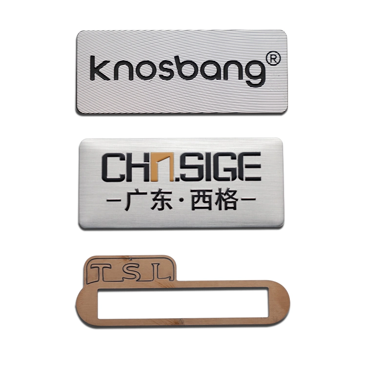 Stainless-Steel Metal Furniture Appliance Fashion Garment Sports Product Label Decal Logo Pin Pet Dog Key Tag