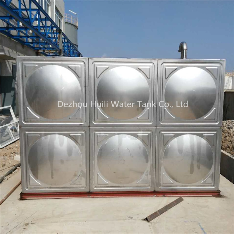 Vente chaude Réservoir de stockage d'eau potable en acier inoxydable soudé modulaire Prix bon marché 10000 litres Réservoir de grande capacité sous pression de structure.