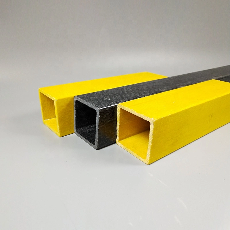 Durable FRP Square Tube Corrosion Resistance Fiberglass Pultrusion Square Tube