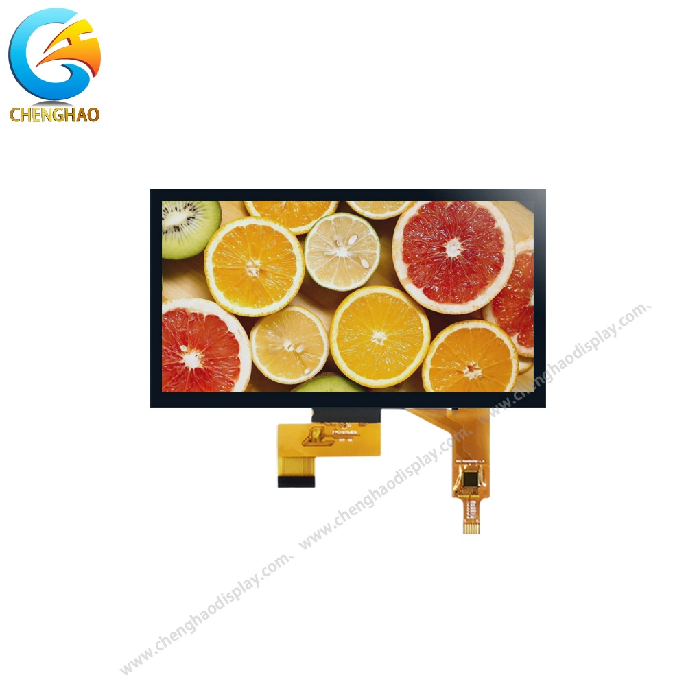 Benutzerspezifisches 7-Zoll-TFT-LCD-Touchscreen mit 1024 X 600 Pixeln Mit CTP