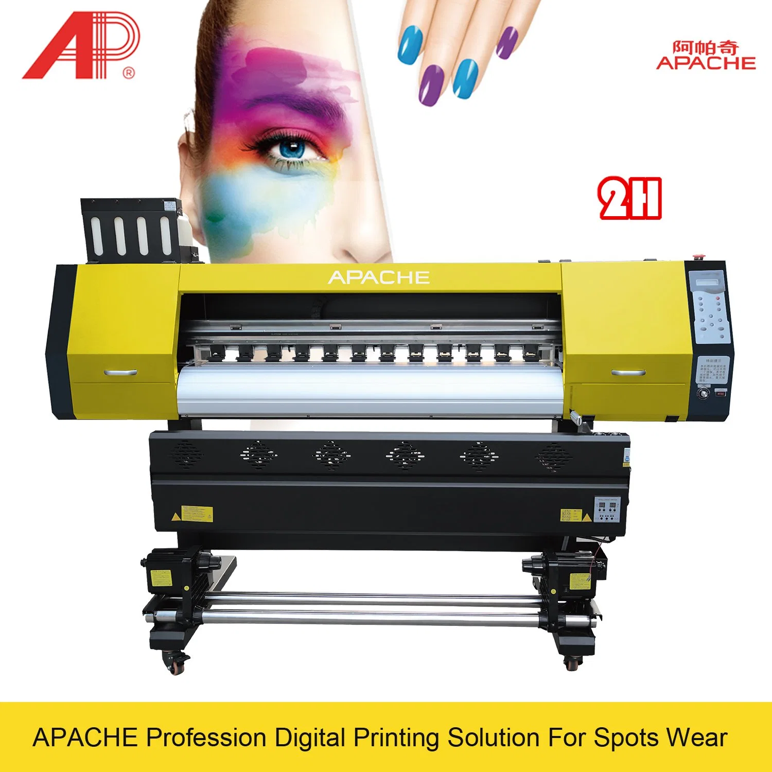 La sublimation 1,8 m de l'imprimante 2-têtes pour sublimation textile de l'imprimante grand format