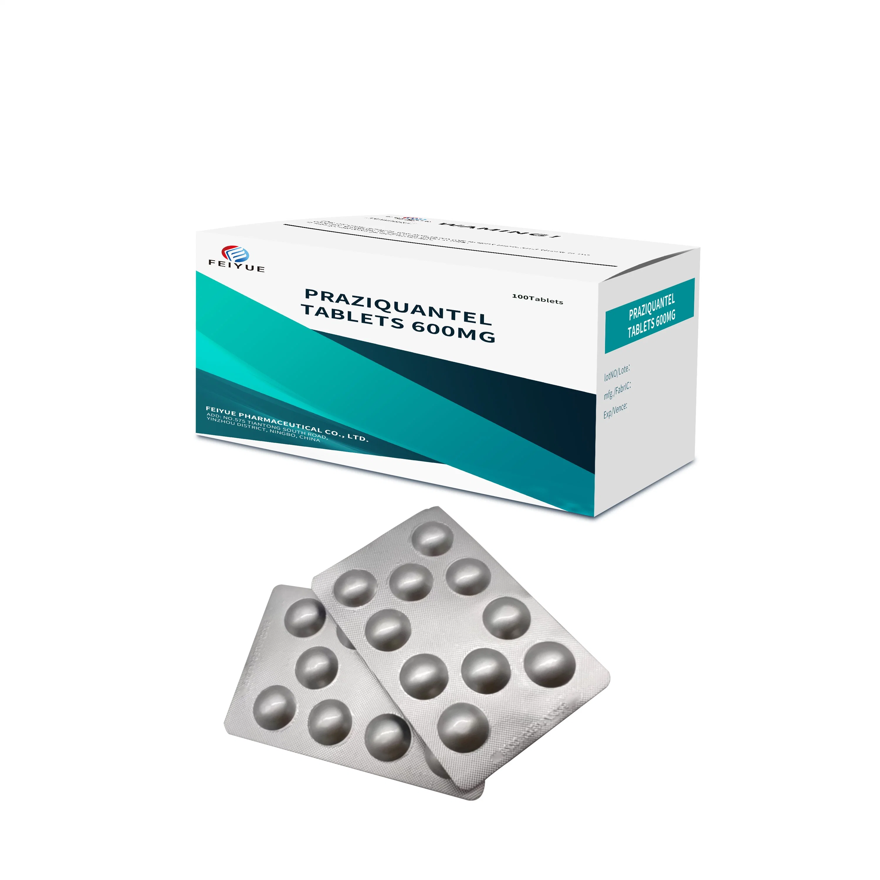 GMP China Praziquantel Tablets Broad-Spectrum Anti-Smolar and Tapeworm Drug Schistosomiasis