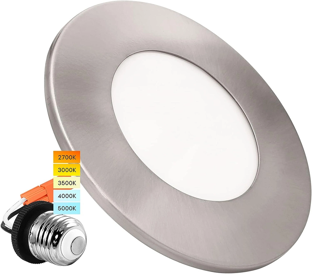 CETLus es Die Casting Trims magnéticos 4inch Multi Fit Thinled Downlight redonda