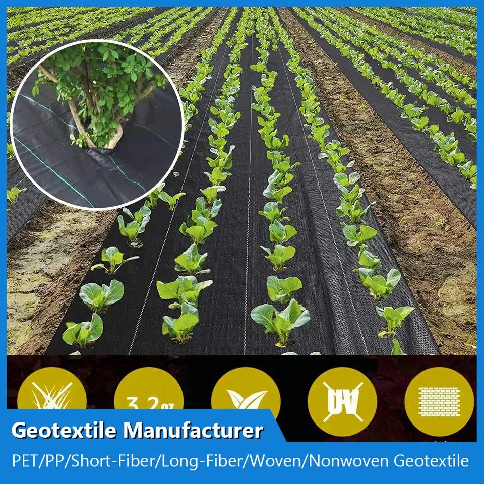 China Agricultural Ground Covering PP Woven Weed Control Mat Low Price Landscape Fabric Geotextile