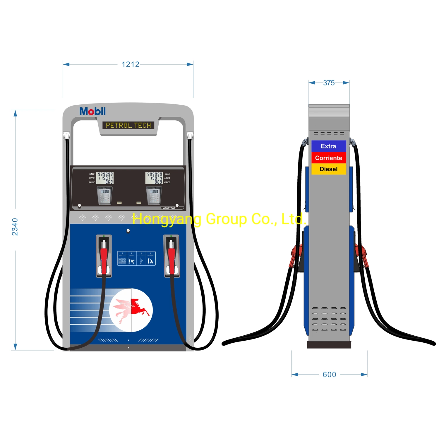 المصنّع المحترف موزع البنزين Tokheim Gas Station Fuel الموزّع في الصين