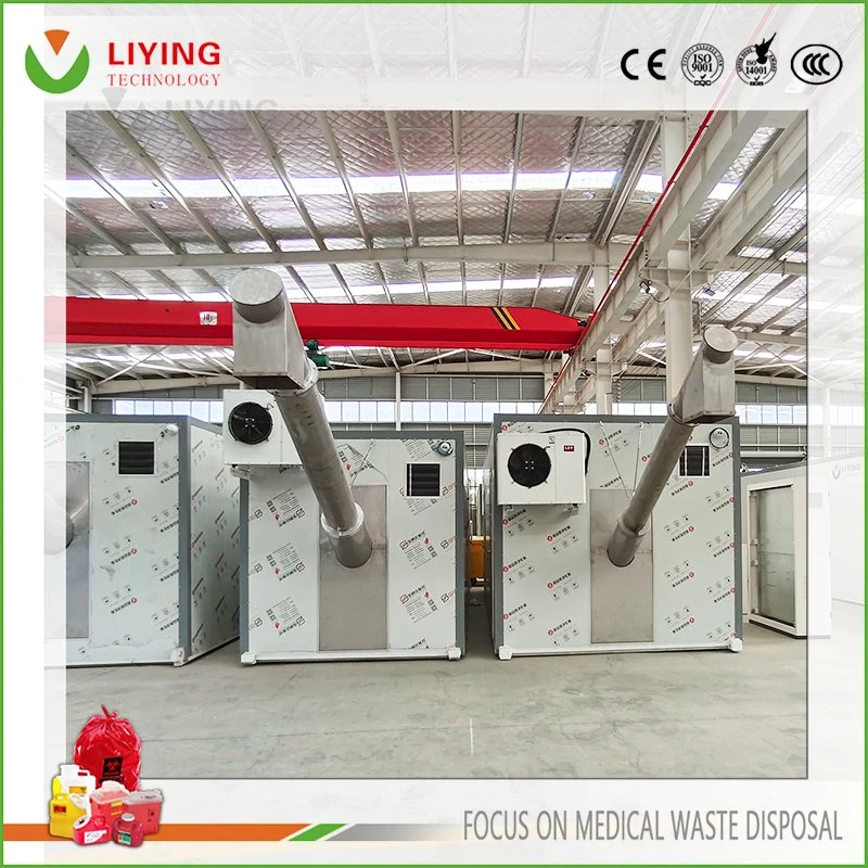 300kg/H on-Site Eco-Friendly Infectious Solid Waste Microwave Diposal Machine Hospital Clinic Waste Shredder Equipment