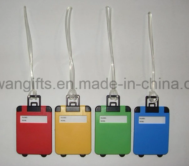 Plastic Luggage Shape Tag, Airplane Travel Luggage Tag