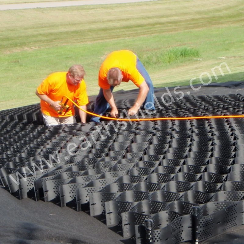 Material de entrada de plástico de HDPE Grid Geocell grava para la estabilización de suelos muros de contención de precios Geocells