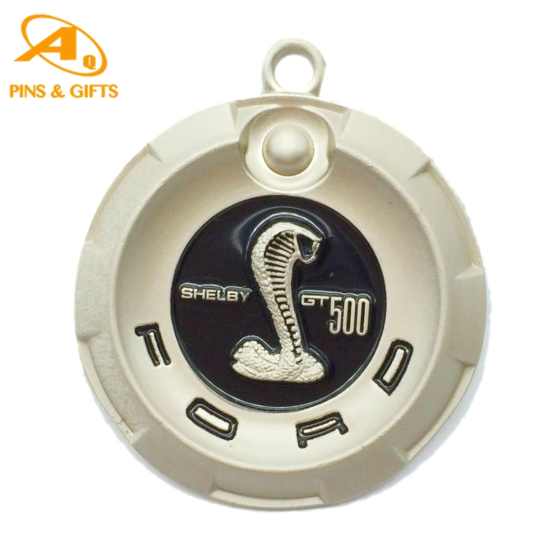 Free Design Personalized Enamel Yellow Color Infilled Car Shape Luxury Metal Gift Rugby Bottle Opener Floating Key Chain