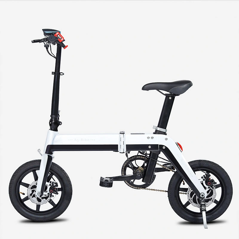 14 pulgadas de 36V350W mini bicicleta eléctrica portátil plegable Ebike
