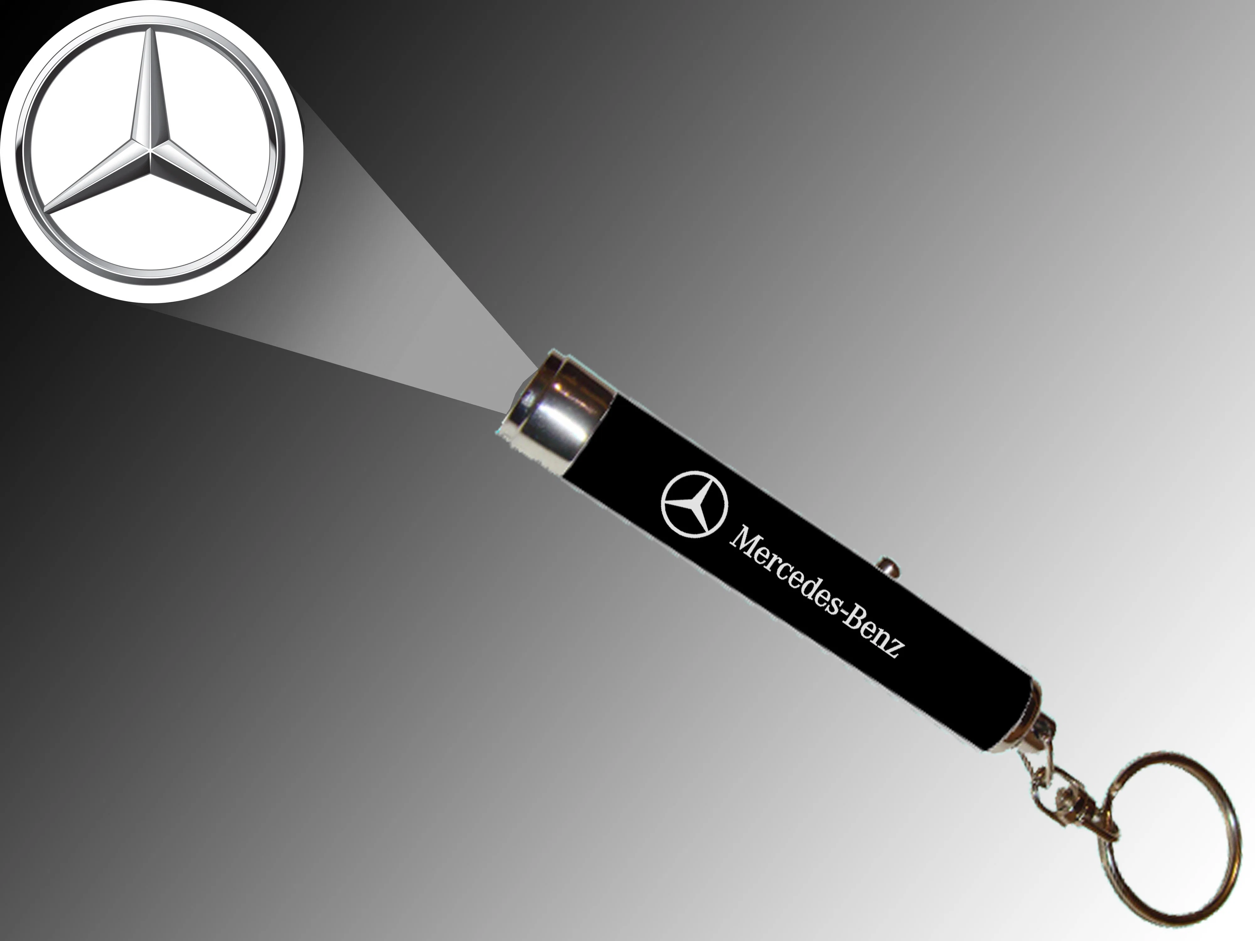 Low MOQ logotipo LED personalizado proyector linterna Keychain para la promoción Regalo Precio barato proyector linterna y entrega rápida