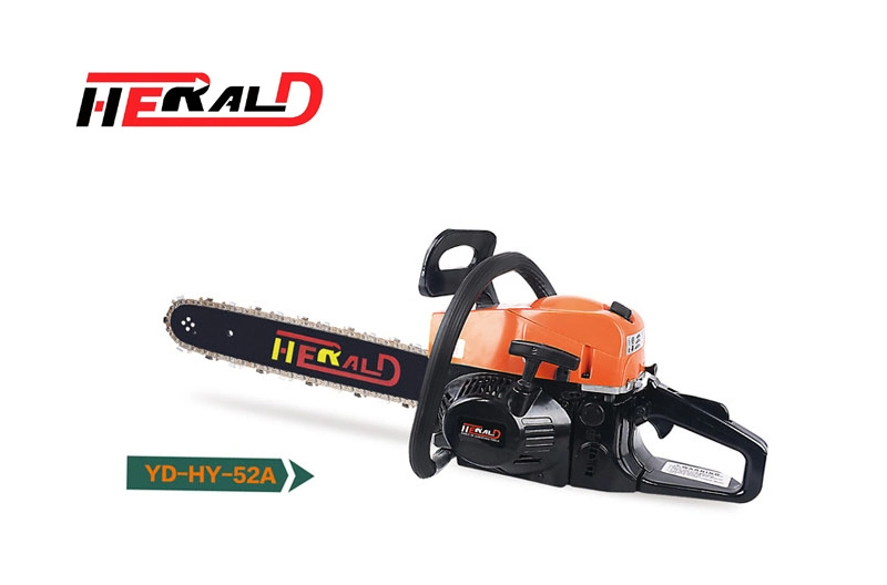 Best Sell 52cc Chainsaw Gasoline Popular Chain Saw Agricultural Power Tools Hy52 Cut Wood