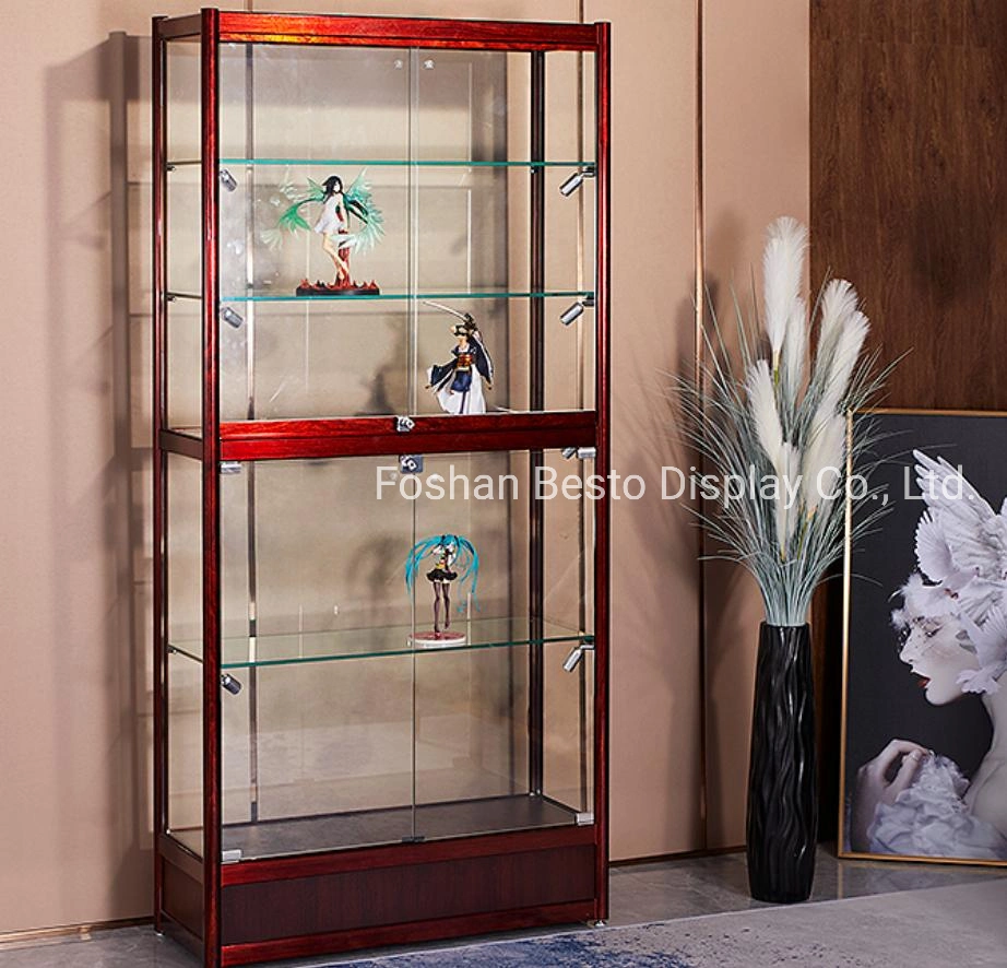 Vitrina de cristal de pantalla de alta calidad y los contadores al por mayor precio a granel de China para la tienda minorista, Casa de material multimedia, existencias de almacén, mostrar