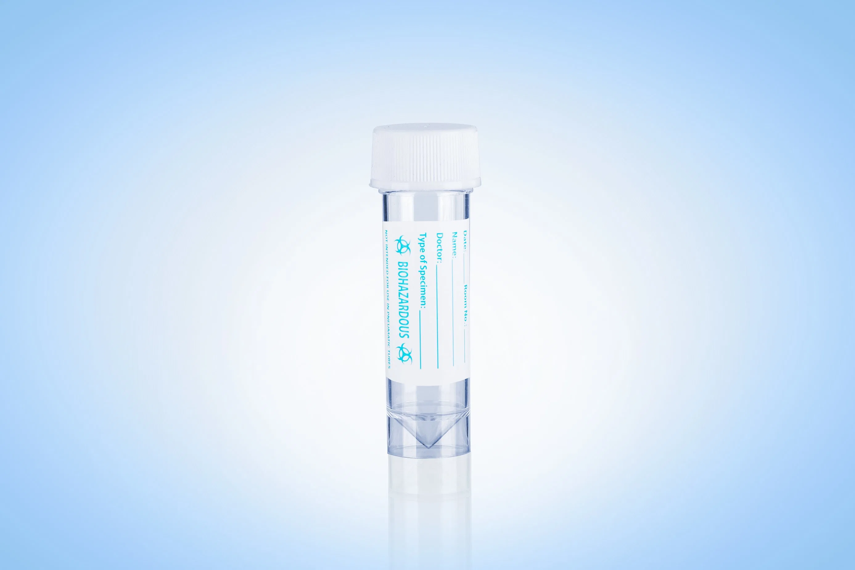 Medical Polymer Materials 25ml Sputum Container Skirted Bottom