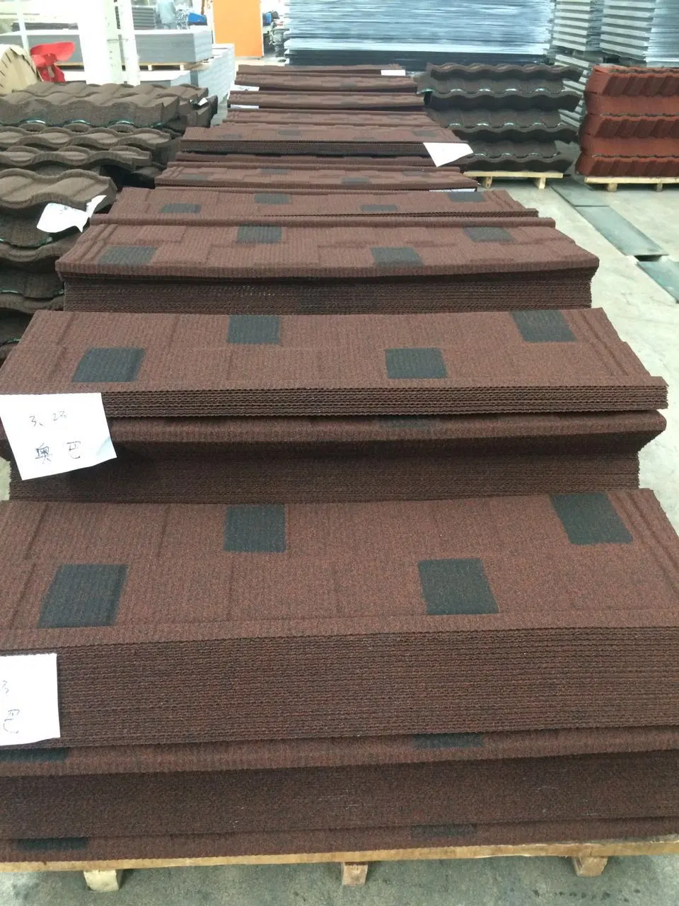 Same Quality Lowest Price Curved Colorful Stone Tile 0.4mm Newest Monier Villa Coated Roof Tile