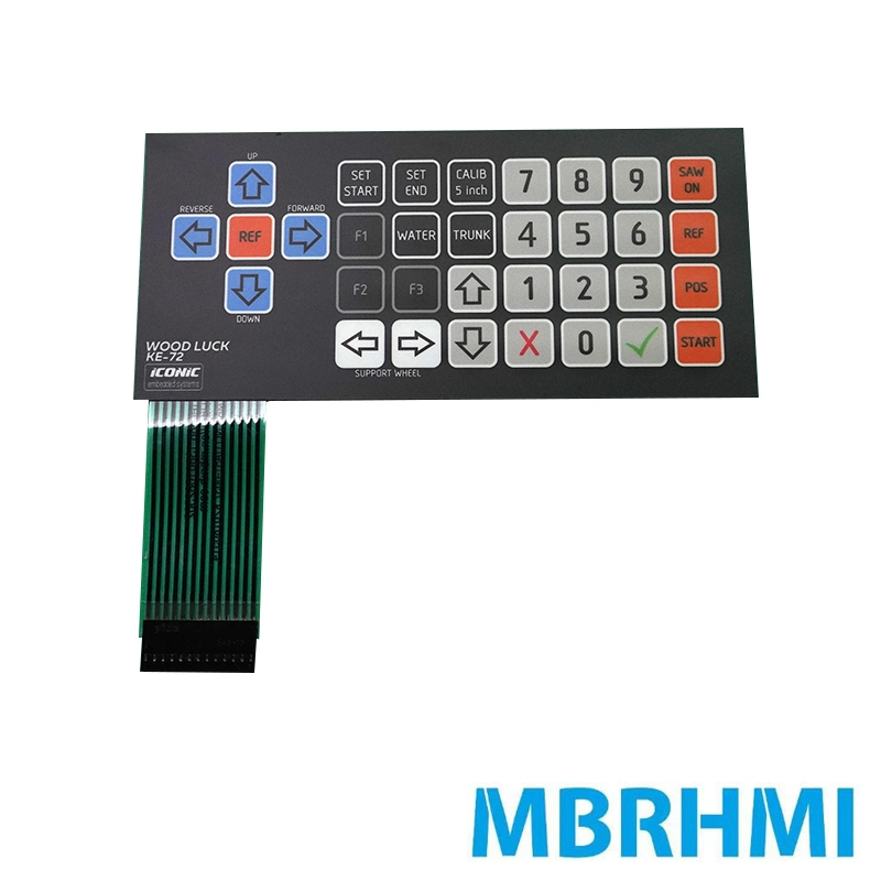 Personalizar el interruptor de membrana impermeable/teclado Teclado de la impresión digital /Seda fabricante