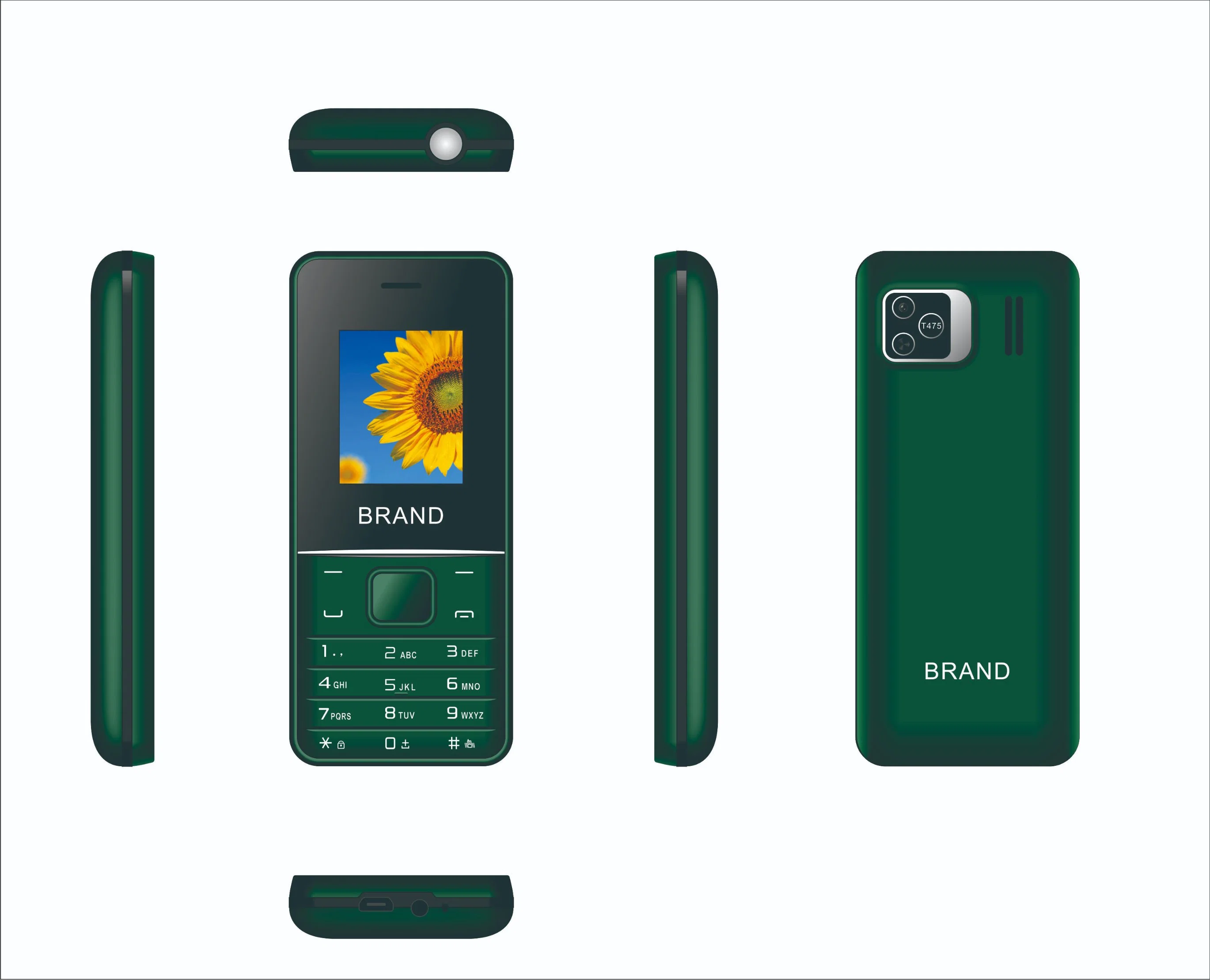 Wholesale/Supplier New Promotion Low Cost Phone Manufacturer From China Customized 1.77 Inch Feature Phones