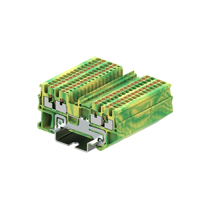 Push in DIN Rail Quattro Ground Terminal