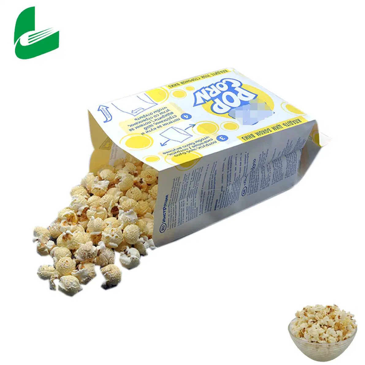 Folding Security Heat Seal Wholesale/Supplier Custom Logo Popcorn Bags