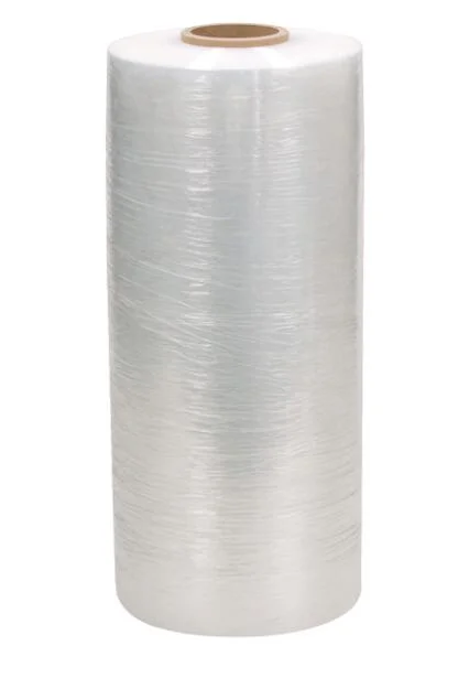 Plastic Wrap Transpranet LLDPE Stretch Film Jumbo Roll Packaging 500mm*80gauge*5kg