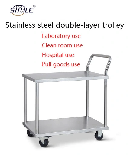 Smile Trolley Carts for Sale Custom Transport Trolley/Tea Cart for Kitchen/Hospital