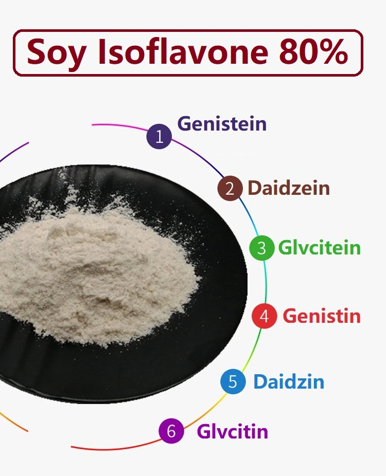 Dietary Supplement Daidzein Genistein Soy Isoflavone 80% CAS 574-12-9