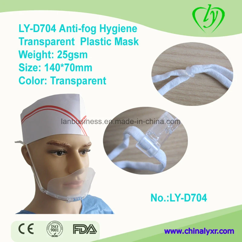 Ly-G607 Anti-Fog Hygiene Transparent Disposable Plastic Mask