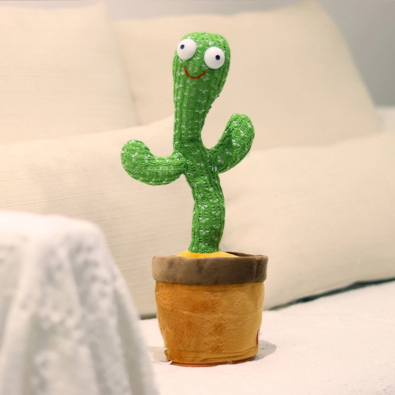 Nova podem cantar e dançar Cactus Peluche Dropshipping Suporte