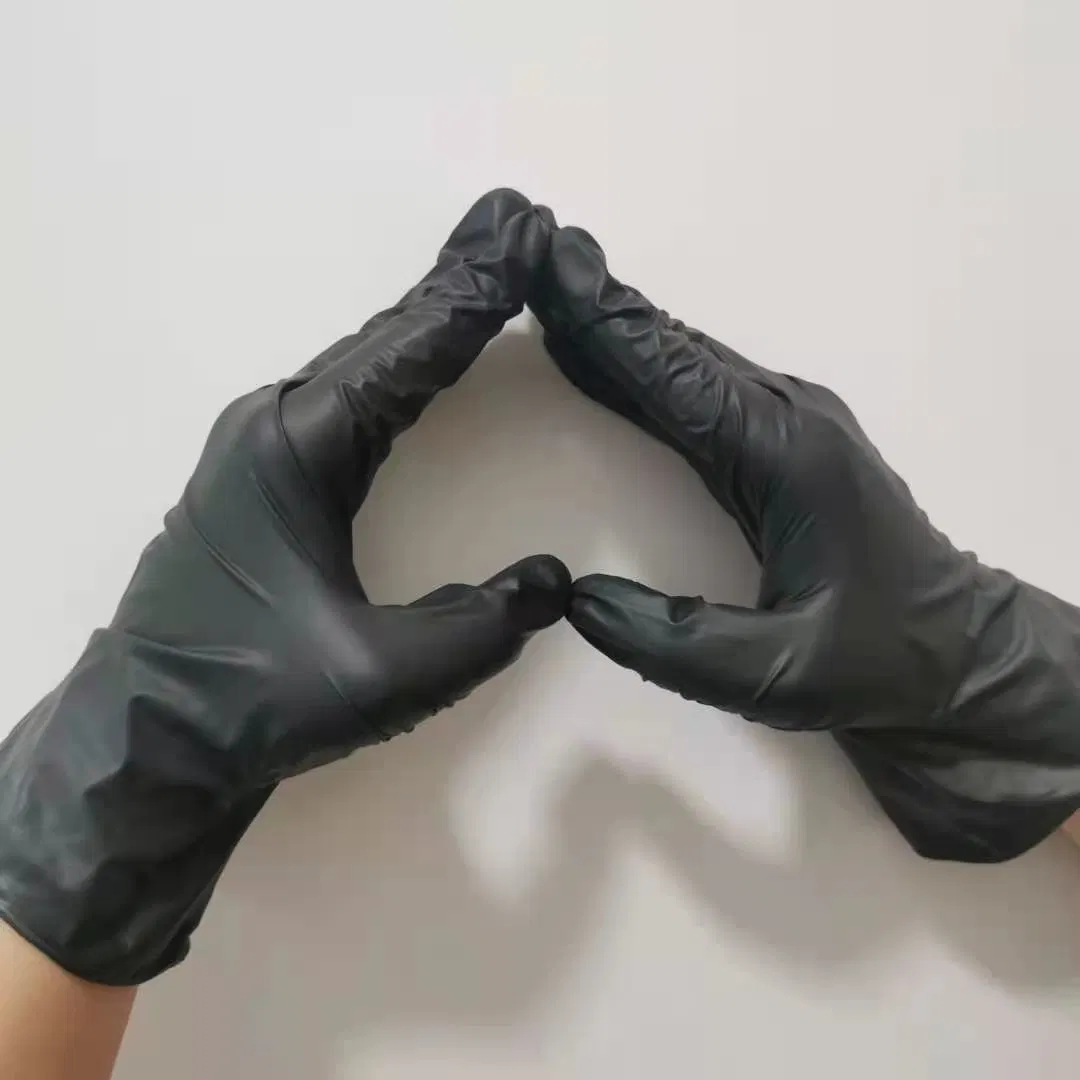 Nitrile Vinyl Synthetic Gloves Rubber Latex Free Medical Exam Grade Ambidextrous Gloves